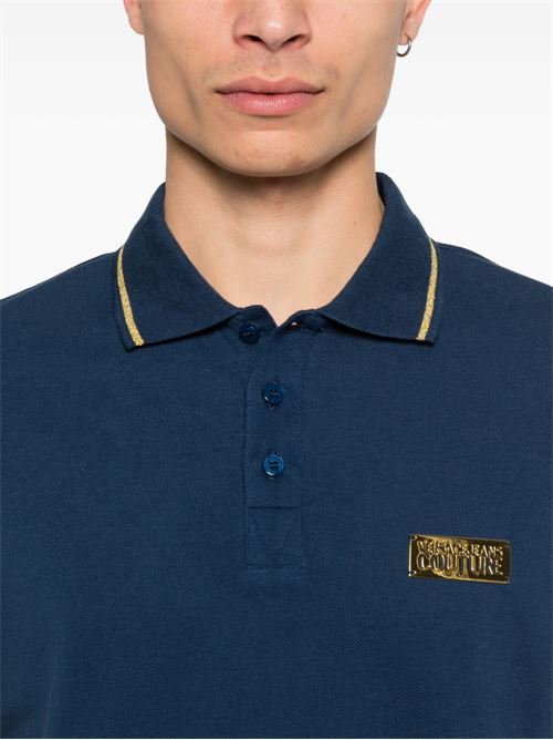Polo uomo con logo Versace jeans Couture | 80GAGT05CJ01TG83